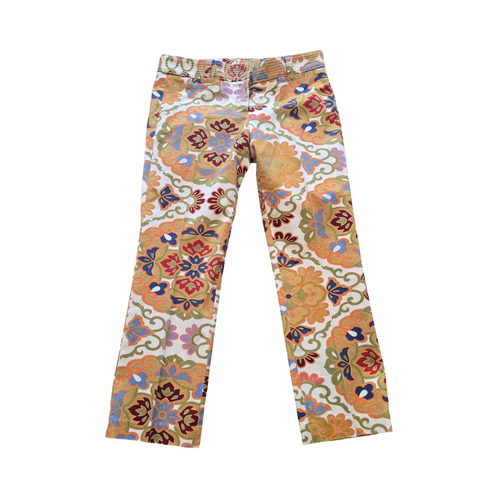 J.Crew City Fit Floral Print Pants Size: 6
